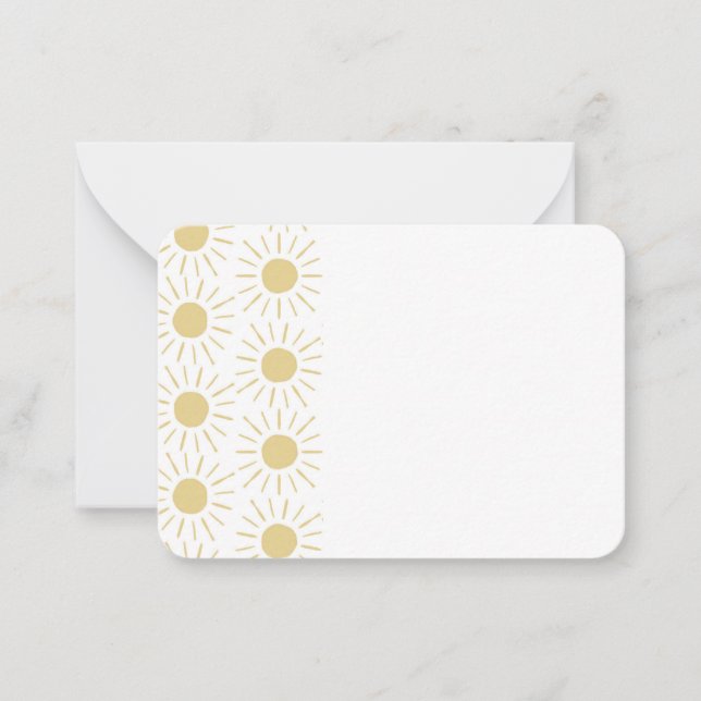 Sunshine notecard and envelope (Front)
