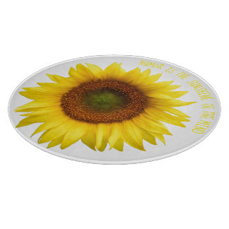 Sunshine of the Mind Glass Circle Cutting Board