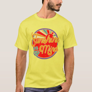 Sunshine On My Mind - fun retro summer T-Shirt
