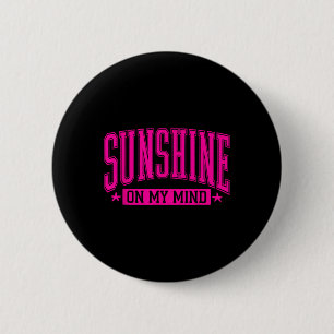 Sunshine On My Mind Hawaii Beach Summer Vacation F 6 Cm Round Badge