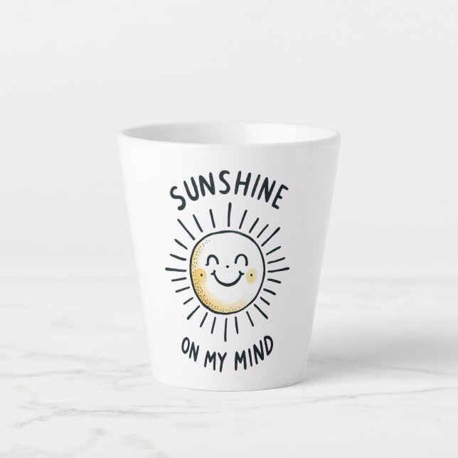 Sunshine On My Mind Latte Mug (Front)