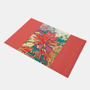 Sunshine Orange Green Bush Graphics Fall Colours  Doormat