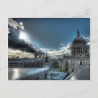 Sunshine over St. Paul's Cathedral, London