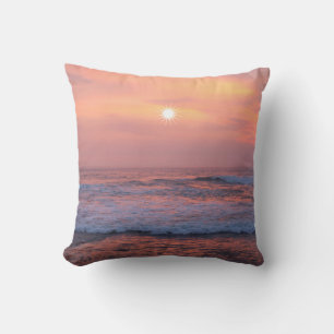 Sunshine over the sea cushion