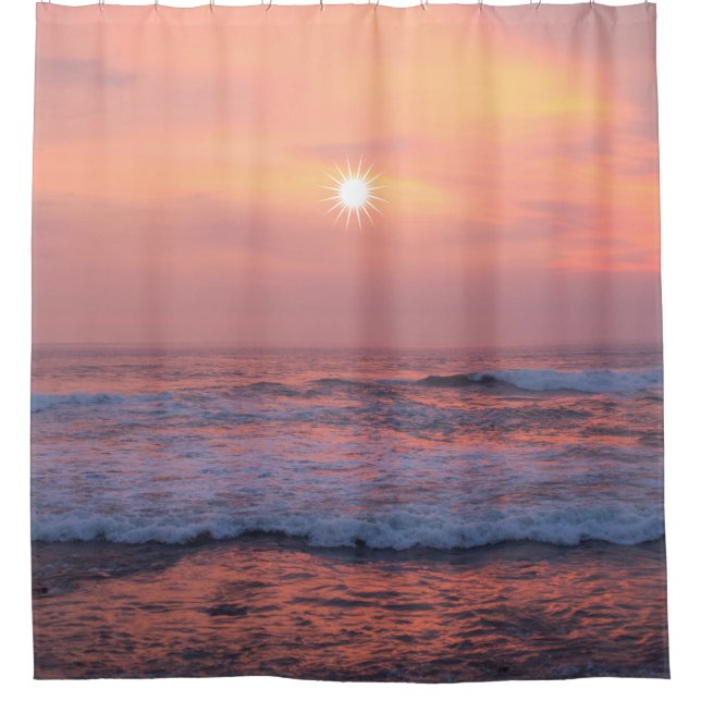 Sunshine over the sea shower curtain (Front)