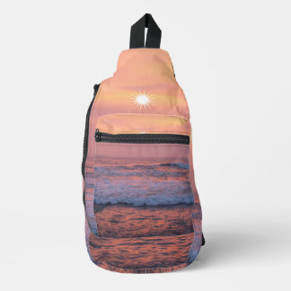 Sunshine over the sea sling bag