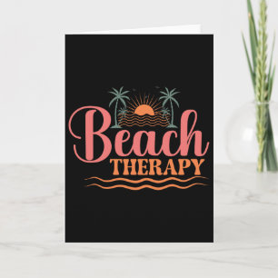 Sunshine Paradise Summer Vibes Beach Therapy Card