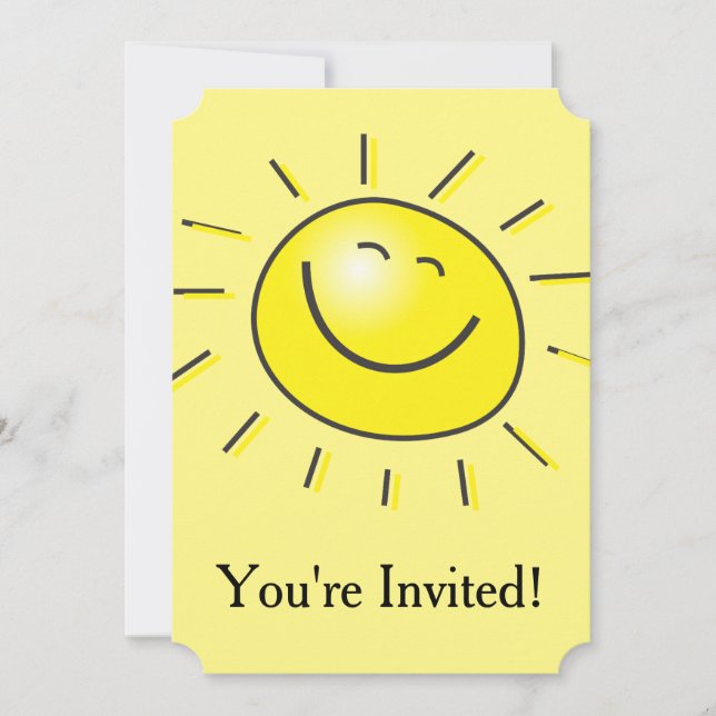 Sunshine Party Invitation (Front)