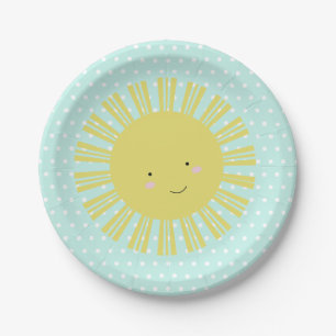 Sunshine Party Supplies Birthday Sun Customise Me Paper Plate