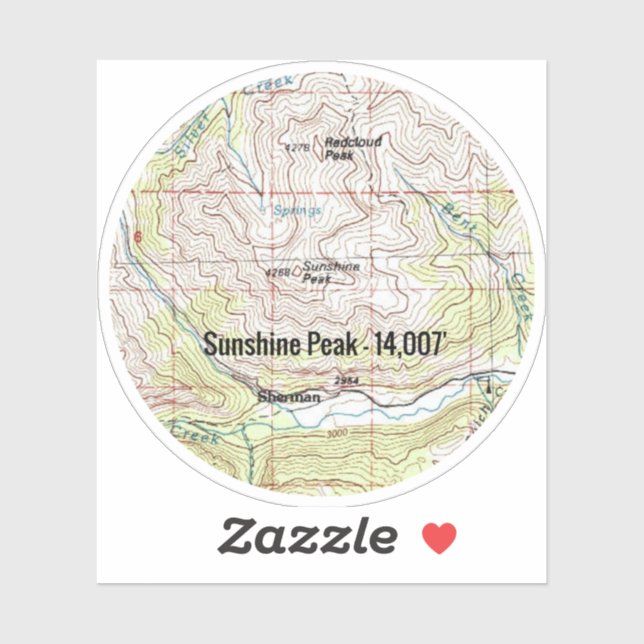Sunshine Peak Colorado Fourteener (Sheet)