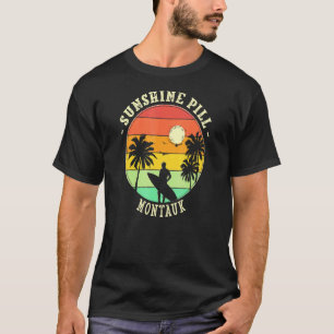 Sunshine Pill Montauk Summer New York Tropical Bea T-Shirt