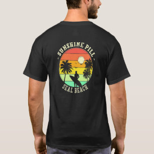 Sunshine Pill Seal Beach Summer California Tropica T-Shirt