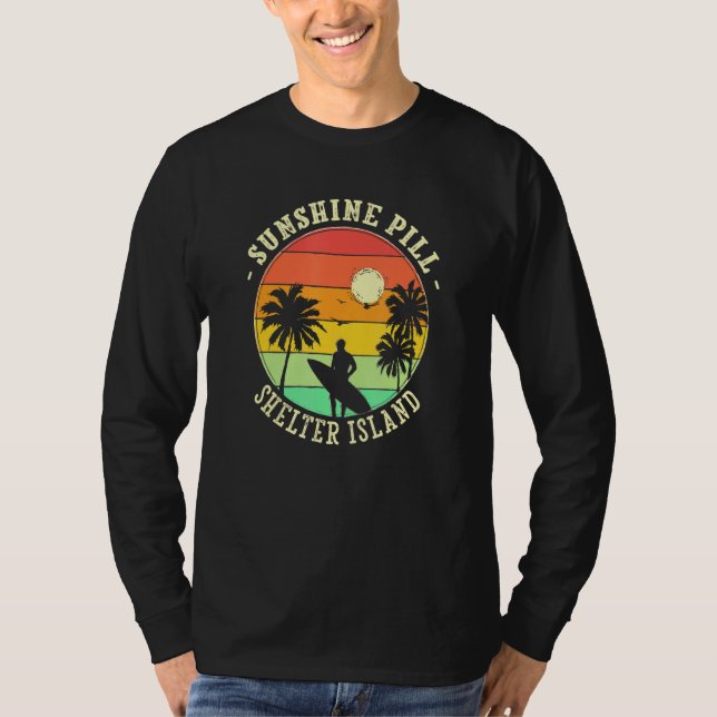 Sunshine Pill Shelter Island Summer New York Tropi T-Shirt (Front)