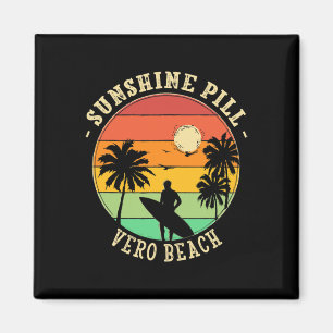 Sunshine Pill Vero Beach Summer Florida Tropical B Magnet