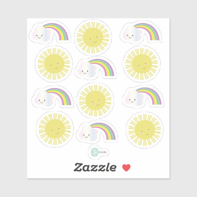 Sunshine Rainbow Kawaii Collection Planner (Sheet)