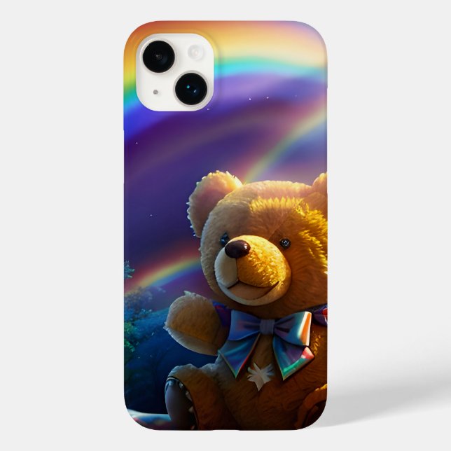Sunshine Rainbow Teddy Bear Wonderland Case-Mate iPhone Case (Back)