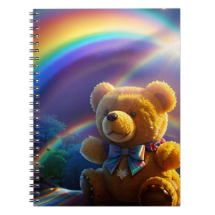 Sunshine Rainbow Teddy Bear Wonderland Notebook