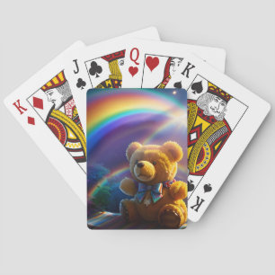 Sunshine Rainbow Teddy Bear Wonderland Playing Cards