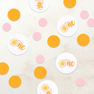 Sunshine & Rainbows First Birthday Confetti