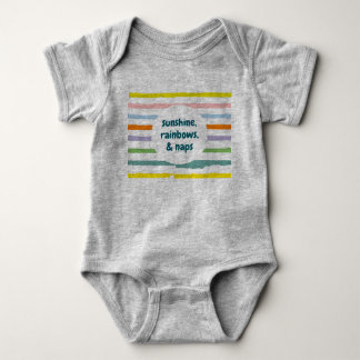 Sunshine & Rainbows One-Piece Baby Bodysuit