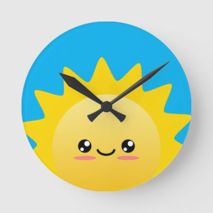 Sunshine Round Clock