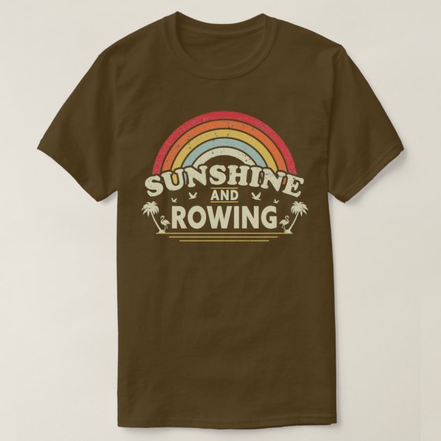 Sunshine Rowing design for Men or Women Retro Coun T-Shirt (Design Front)