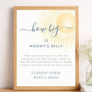 Sunshine Shower How Many Big Is Mummy's Belly Sign