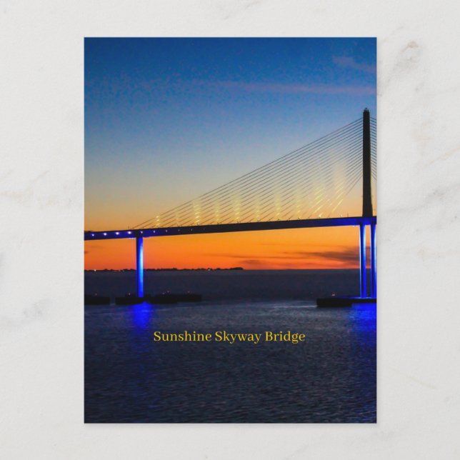 Sunshine Skyway Bridge, Florida, Postcard (Front)