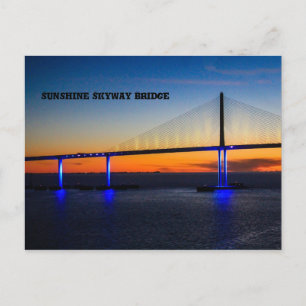 Sunshine Skyway Bridge,Florida Postcard