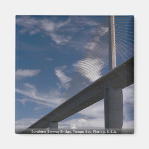 Sunshine Skyway Bridge, Tampa Bay, Florida, U.S.A. Magnet