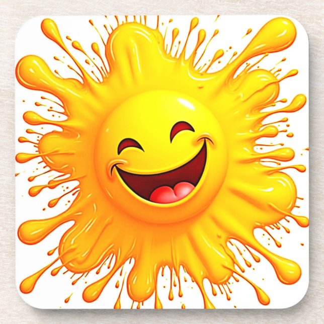 Sunshine Smiles: Bursting Joy Coaster (Front)