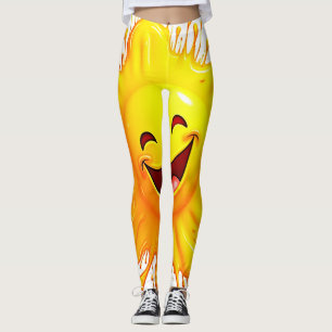Sunshine Smiles: Bursting Joy Leggings