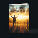 SUNSHINE SON BIRTHDAY CARD<br><div class="desc">When your baby boy is your sunshine,  this is the birthday card for him.</div>