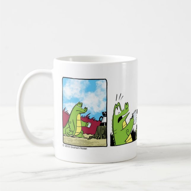 Sunshine State coffee mug: “The Coffee Thief” Mug (Left)