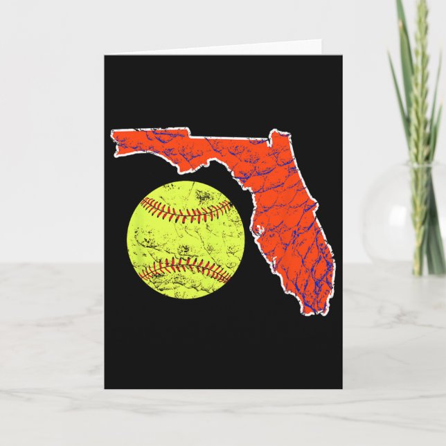 Sunshine State Of Florida Softll  Card (Front)
