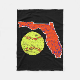 Sunshine State Of Florida Softll  Fleece Blanket