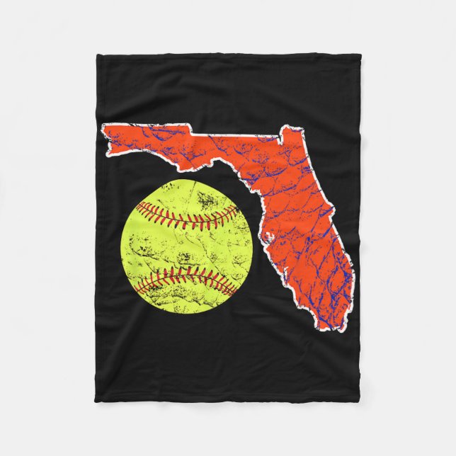 Sunshine State Of Florida Softll  Fleece Blanket (Front)
