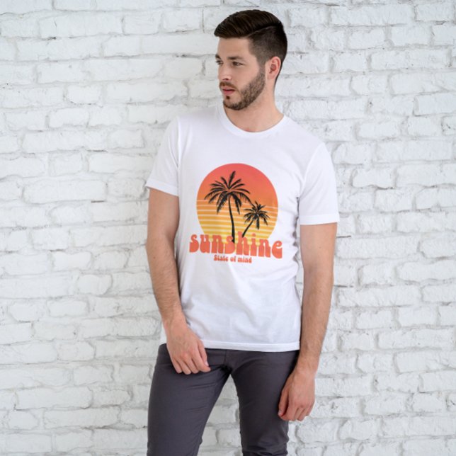 Sunshine State Of Mind Retro Sunset T-Shirt (Creator Uploaded)