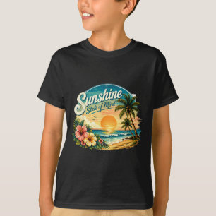 Sunshine state of mind summer vacation design  T-Shirt