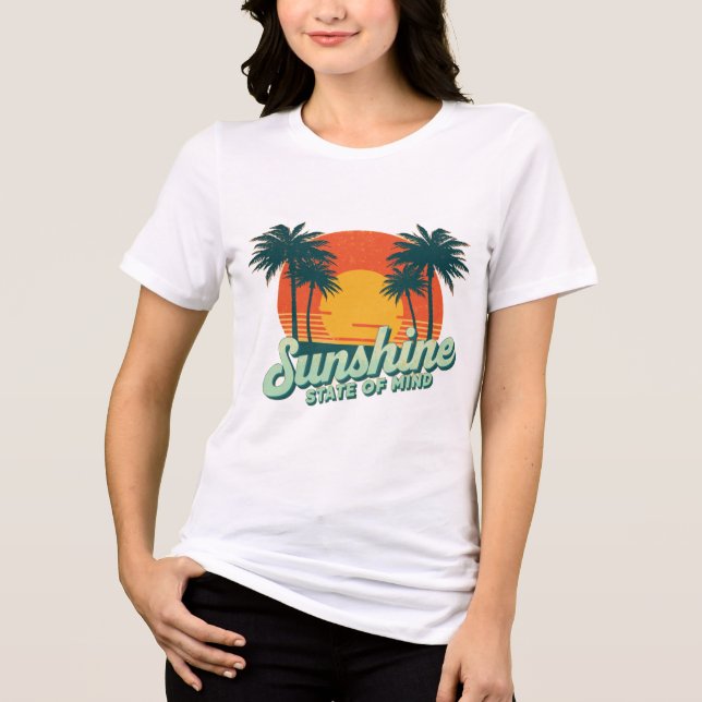 Sunshine State Tee, Retro Beach Vacation Shirt (Front)