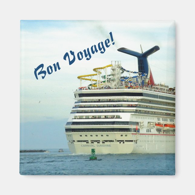 Sunshine Stern Bon Voyage Magnet (Front)