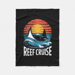 Sunshine Stingray Reef Cruise For Ocean Lovers Fleece Blanket
