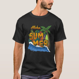 Sunshine Summer Palm Trees Beach Vibes Tropical Su T-Shirt