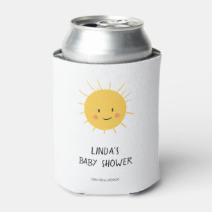 Sunshine Sun Baby Shower Pool Party Can Cooler