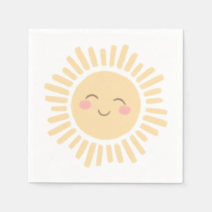 Sunshine Sun Birthday Party Napkin
