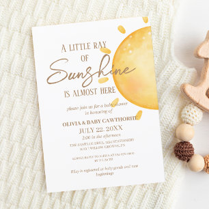 Sunshine sun gender neutral Baby Shower  Invitation