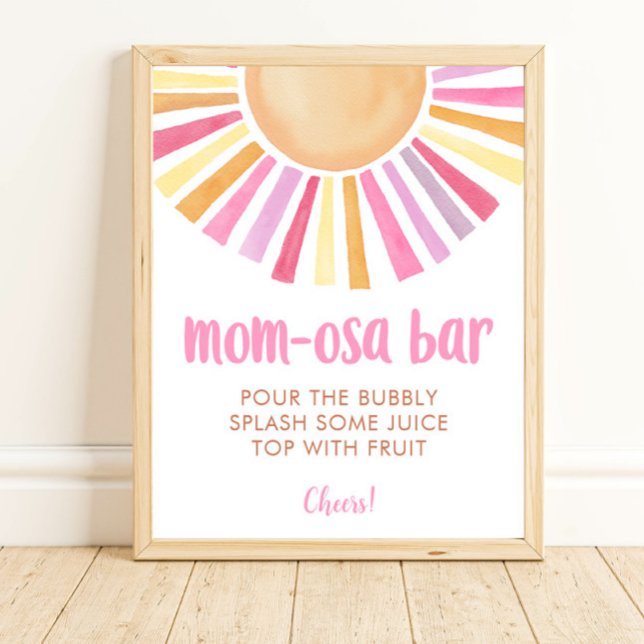 Sunshine sun mum-osa bar girl baby shower sign (Creator Uploaded)