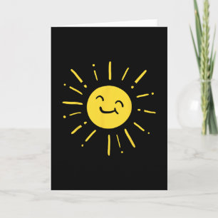 Sunshine Sun Smiling Cute Lovely Summer Love Vacat Card