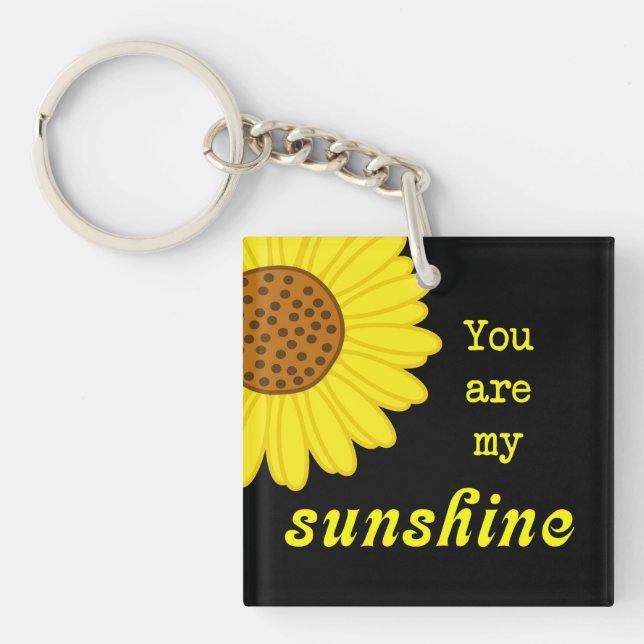 Sunshine Sunflower Key Ring (Front)