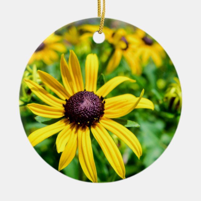 Sunshine Susans Ceramic Tree Decoration (Front)